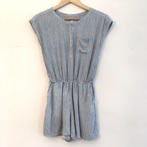 Abercrombie kids 13/14 pinstripe romper